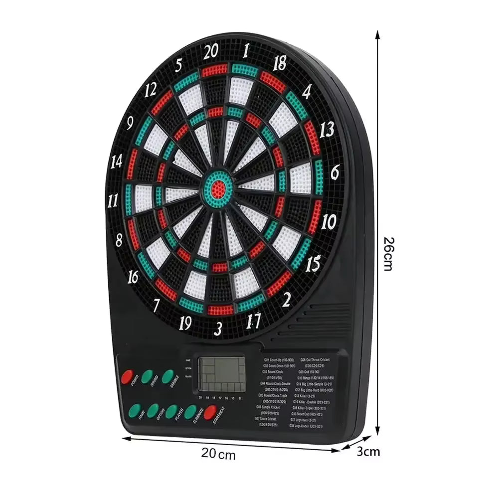 Jeu de Fléchettes Électronique avec Écran LCD – Cible de Fléchettes pour Divertissement Intérieur