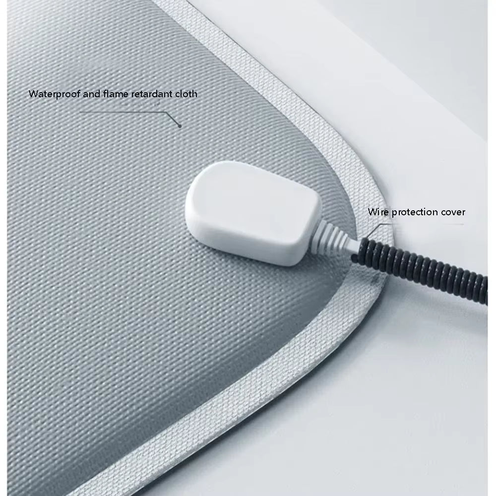 Coussin Chauffant Électrique pour Chien et Chat – Tapis Chauffant Imperméable pour Animaux