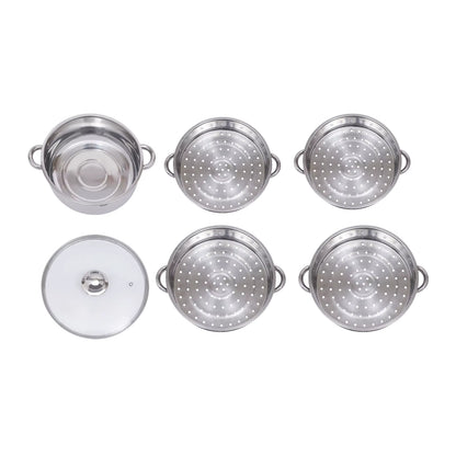 5-tier stainless steel steamer 26-30 cm