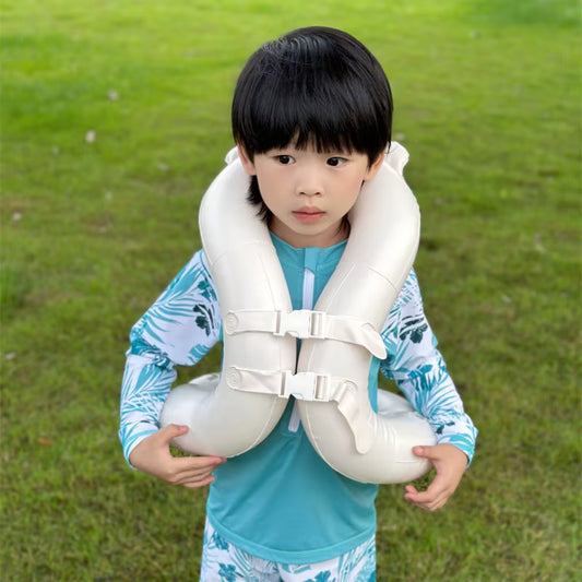 Gilet de natation enfant gonflable ours – brassard de flottaison bébé 15–40 kg – gilet piscine sécurité apprentissage natation enfant