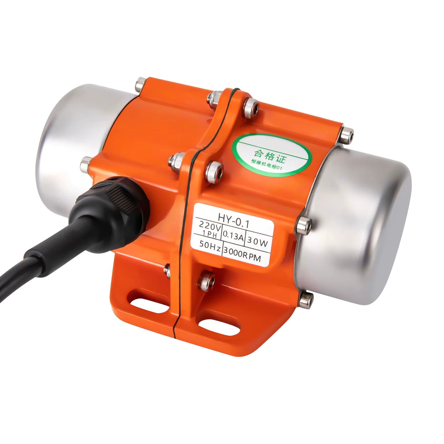Moteur Vibrant Électrique 30W 3000 tr/min – Moteur de Vibration Monophasé avec Variateur