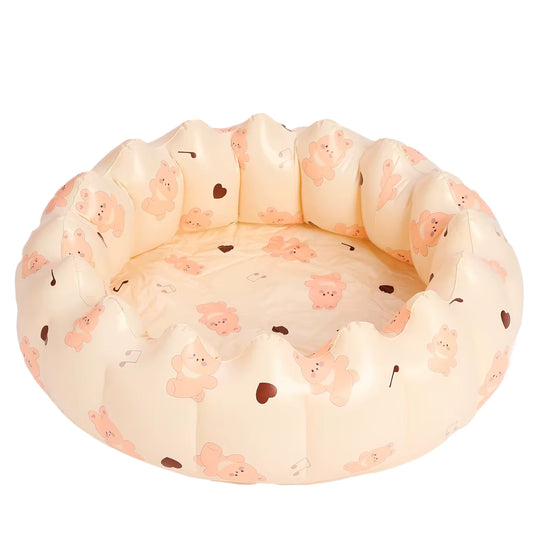 Piscine Gonflable Enfant Ronde Épaisse Motif Animal – Bassin Bébé Jardin et Terrasse