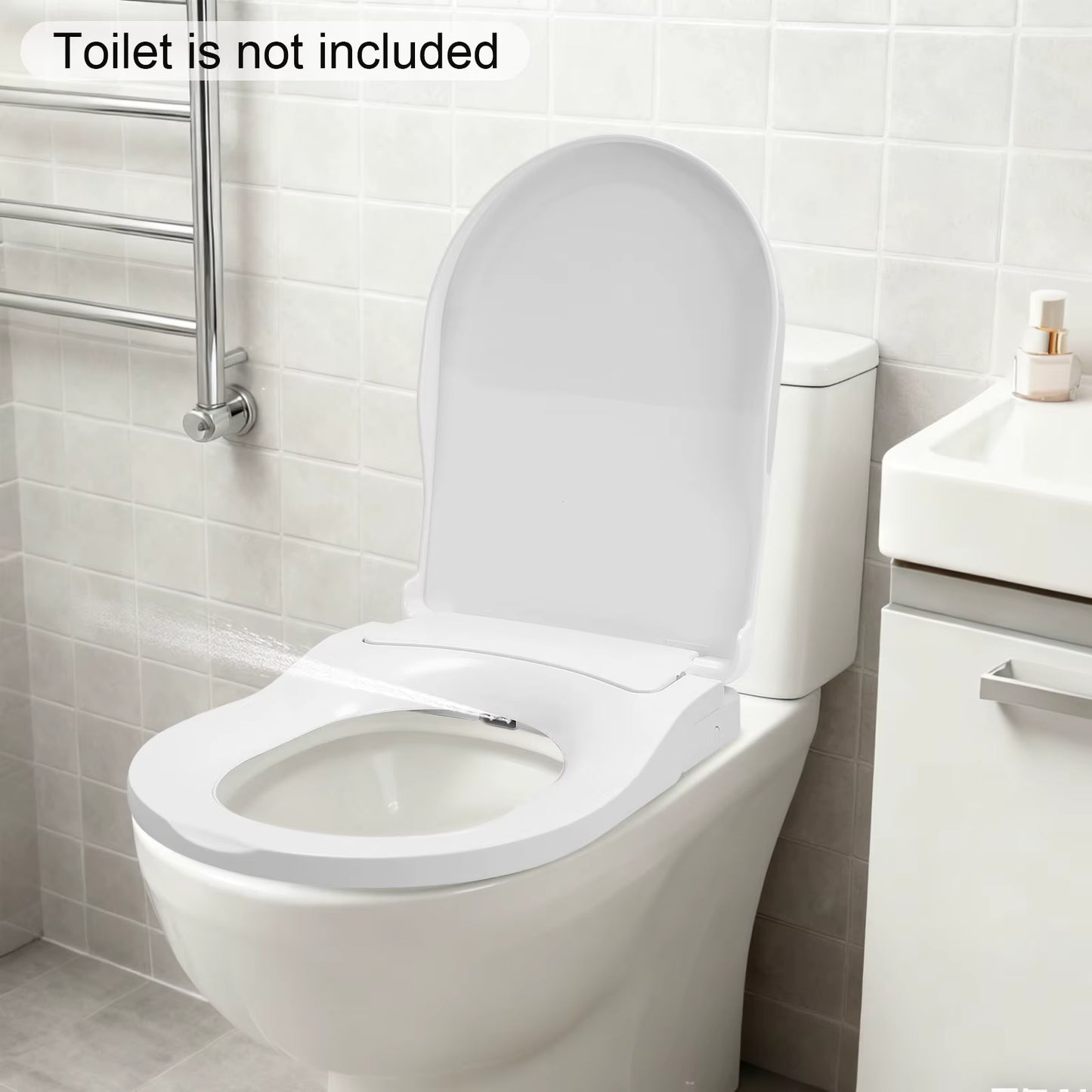 Siège WC Bidet Non Électrique – Double Buse Lavage Féminin et Arrière – Fermeture Douce