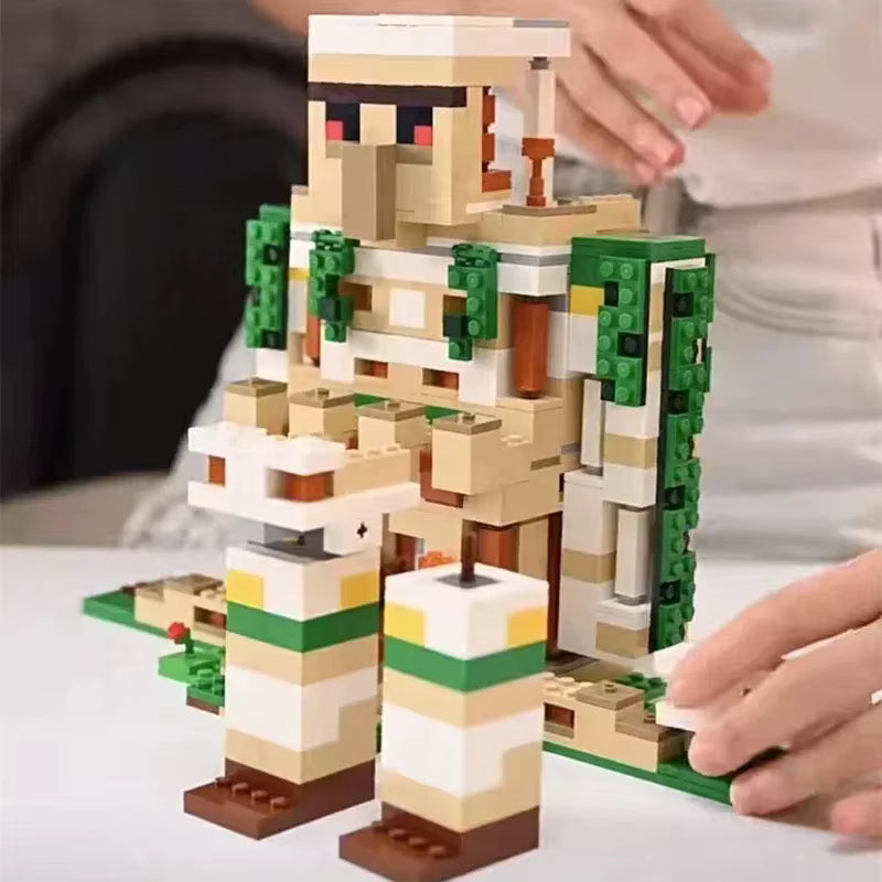 Blocs de Construction – Golem de Fer Minecraft | Figurine Pixel Art en Briques | Set Collector Adulte & Ado