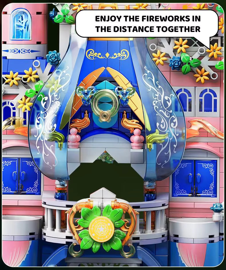 Château Enchanté 2334 Pièces – Jeu de Construction Créatif Type Briques – Univers Féérique Princesse – Jouet Enfan