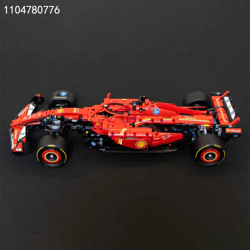 Voiture de Course Rouge SF-24 – 1361 Pièces – Blocs de Construction Compatibles 42207 – Jeu de Briques Adulte & Enfant