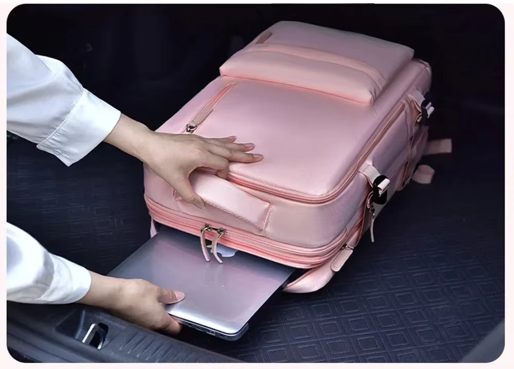 Sac à Dos Cabine Avion Grande Capacité – Sac de Voyage avec Compartiment Ordinateur Portable