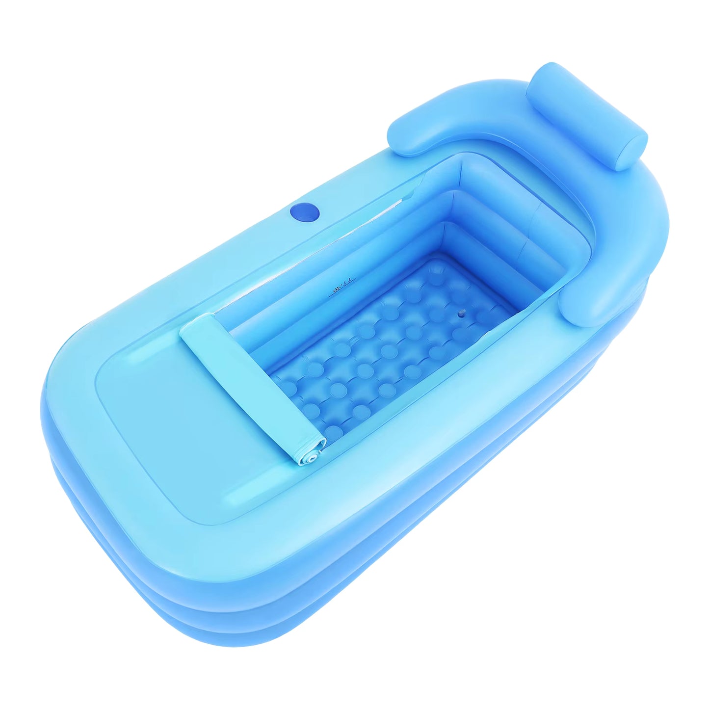 Baignoire Gonflable Adulte 160x84x64cm – Bain Portable avec Coussin et Isolation – SPA Maison Pliable – Utilisation Intérieure Extérieure