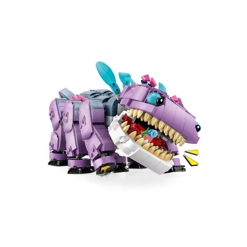 Blocs de Construction – Dinosaure T-Rex Violet | Figurine Articulée en Briques | Set Collector Adulte & Ado