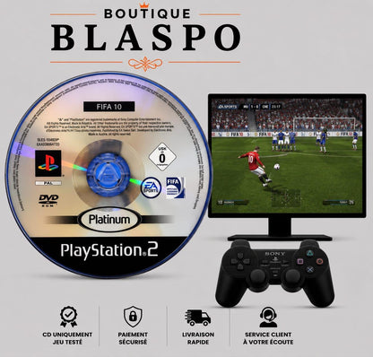 FIFA 10 – PS2 – 仅光盘，无外盒 – 足球游戏