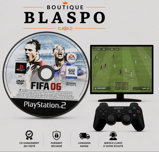 FIFA 06 – Jeu PlayStation 2 PS2 PAL – CD seul sans boîtier