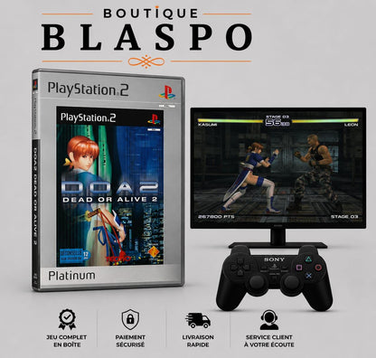 Dead or Alive 2 Platinum – PS2 – Français – Complet en boîte