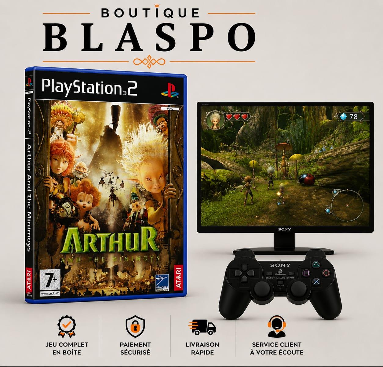 Arthur and the Minimoys PS2 PlayStation 2 PAL Jeu d’Aventure Action Atari Néerlandais