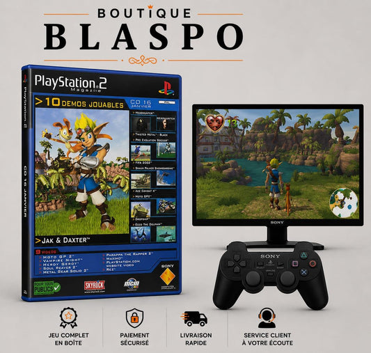 Jak and Daxter + 10 Jeux Jouables Démo PS2 PlayStation 2 PAL Compilation Démonstration