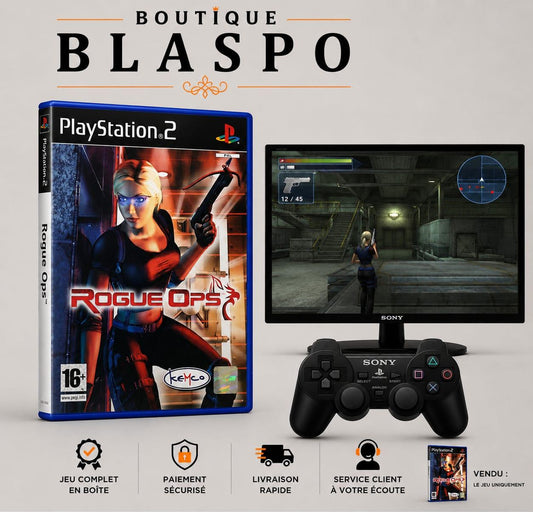 Rogue Ops PS2 PlayStation 2 PAL Jeu d’Action Infiltration Espionnage Complet