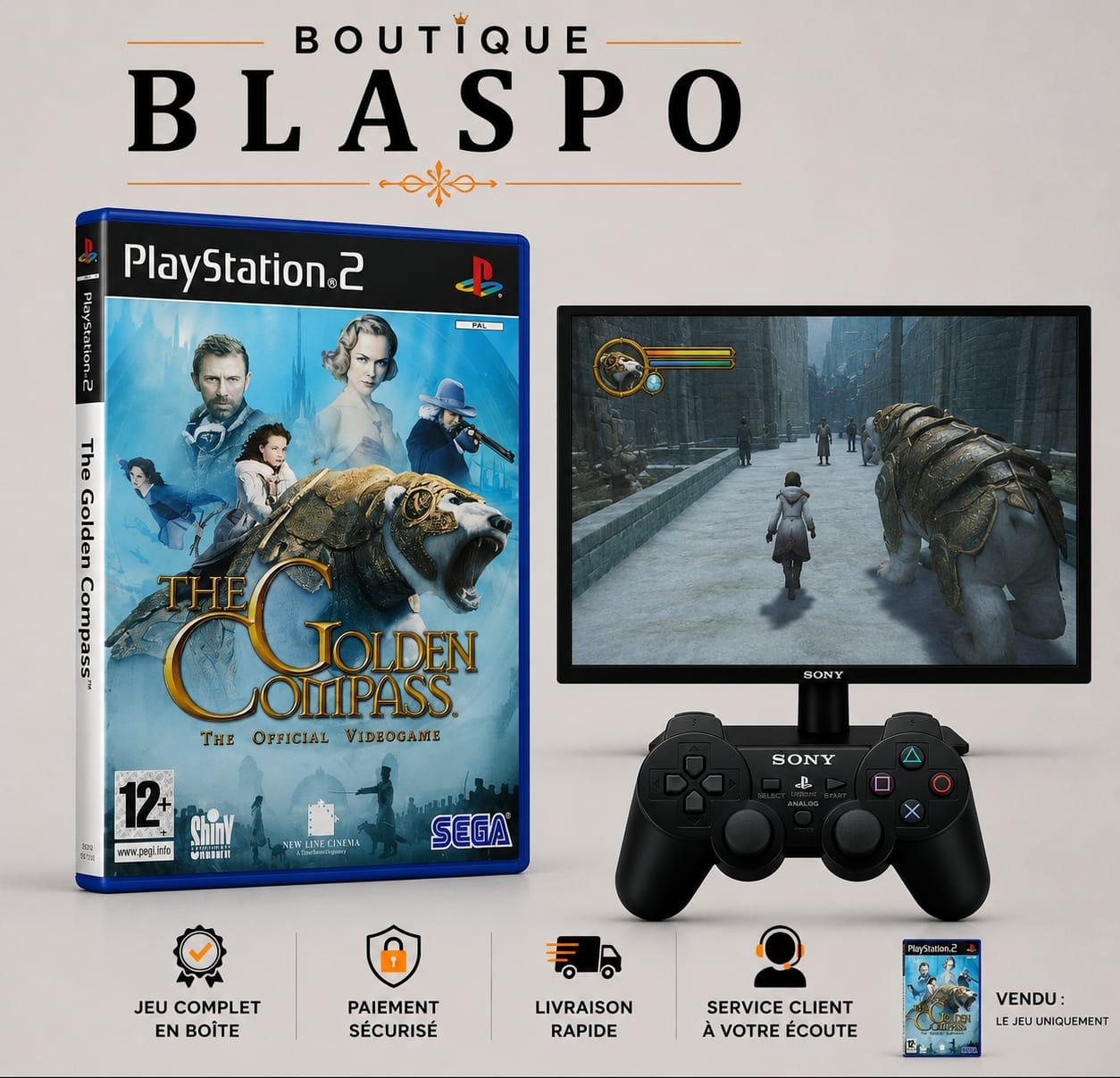 The Golden Compass PS2 PlayStation 2 PAL Jeu d’Action Aventure SEGA