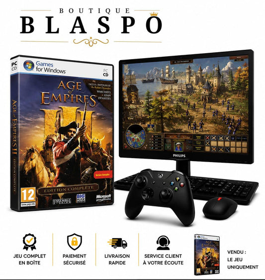 Jeu PC Age of Empires III Édition Complète FR Windows + Extensions Codes Utilisés Non Jouable (Pour Collection)