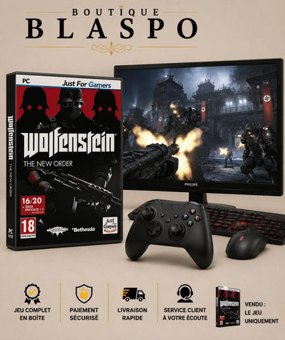 Wolfenstein The New Order PC Jeu de Tir FPS Action Science-Fiction Bethesda Version Française