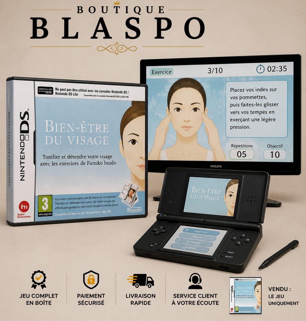 Bien-Être du Visage – Jeu Nintendo DS – Simulation Santé