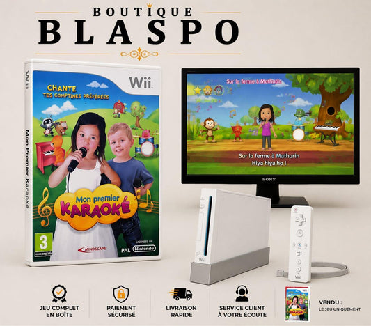 Mon Premier Karaoké Jeu Nintendo Wii – Chante Tes Comptines Préférées Jeu Musical Enfant PAL