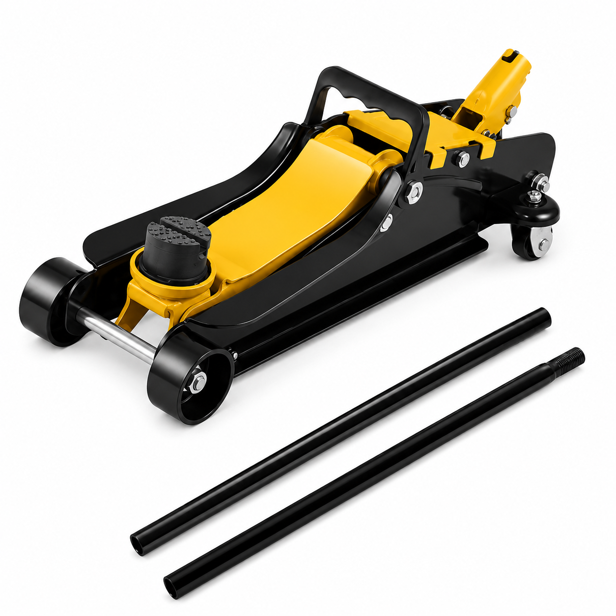 Cric Hydraulique Rouleur 2,5 Tonnes Extra Bas – Acier, Roulettes & Poignée – Garage & Atelier Auto