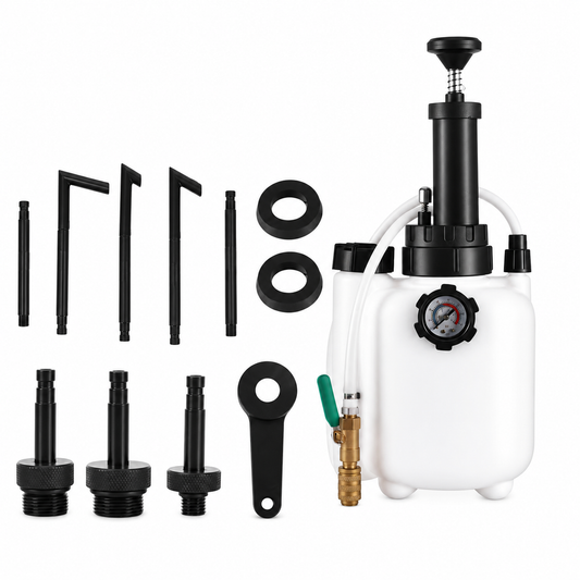 Kit Pompe de Transfert d’Huile 3L avec 8 Adaptateurs ATF – Pompe Manuelle de Remplissage Huile Boîte de Vitesses, Liquide de Transmission, Entretien Automobile