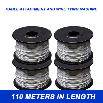 0.8 mm Metal Binding Wire Coil – Pack of 5 Rolls, 110 m, Anti-Oxidation – Tying Wire