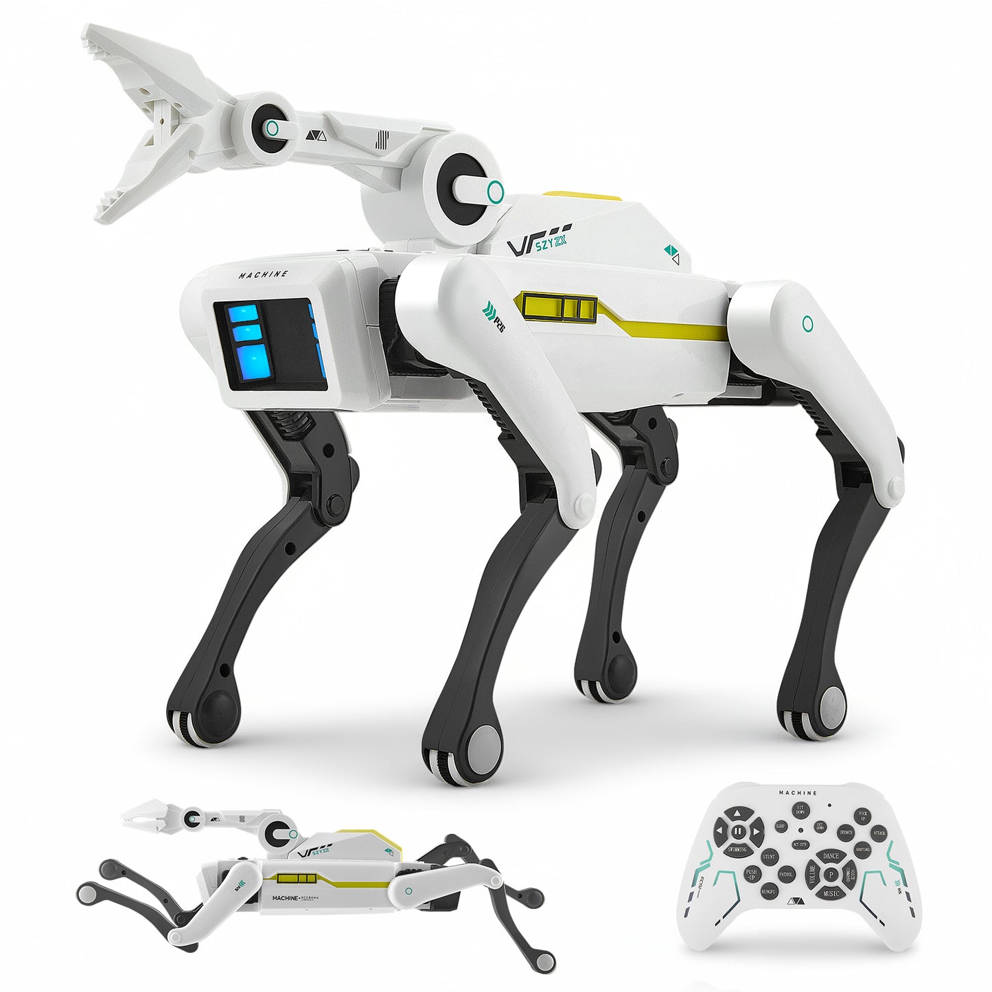 Robot Chien Intelligent RC – Jouet Interactif avec Télécommande & Application – Danse, Sons, Programmation, Cadeau Enfant