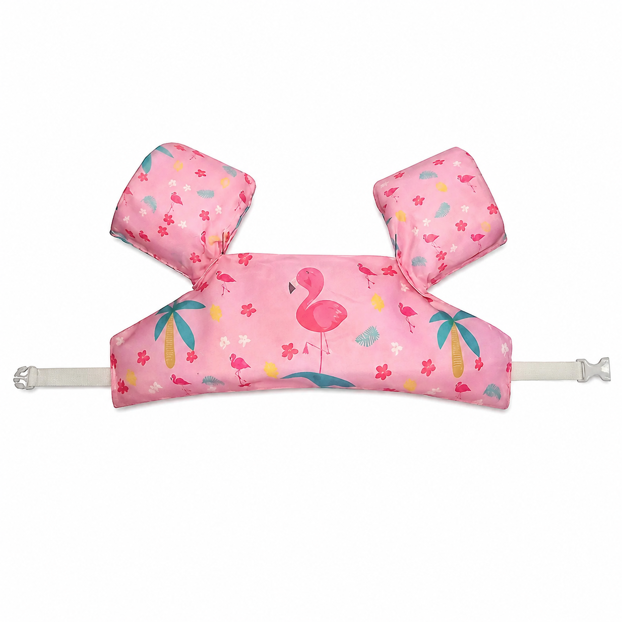 Gilet de Flottaison Enfant avec Brassards – Mousse EVA | Motif Flamant Rose | Apprentissage Natation