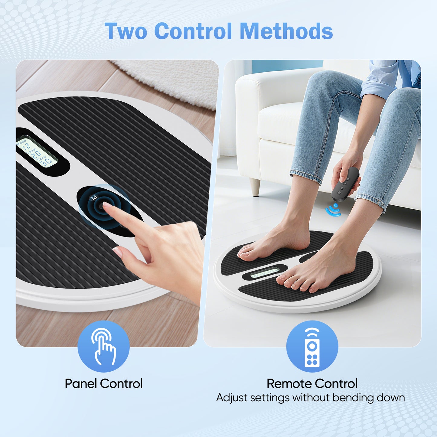 Masseur Électrique Pieds EMS TENS – Appareil Massage Circulation Sanguine Relaxation Musculaire – Sans Fil