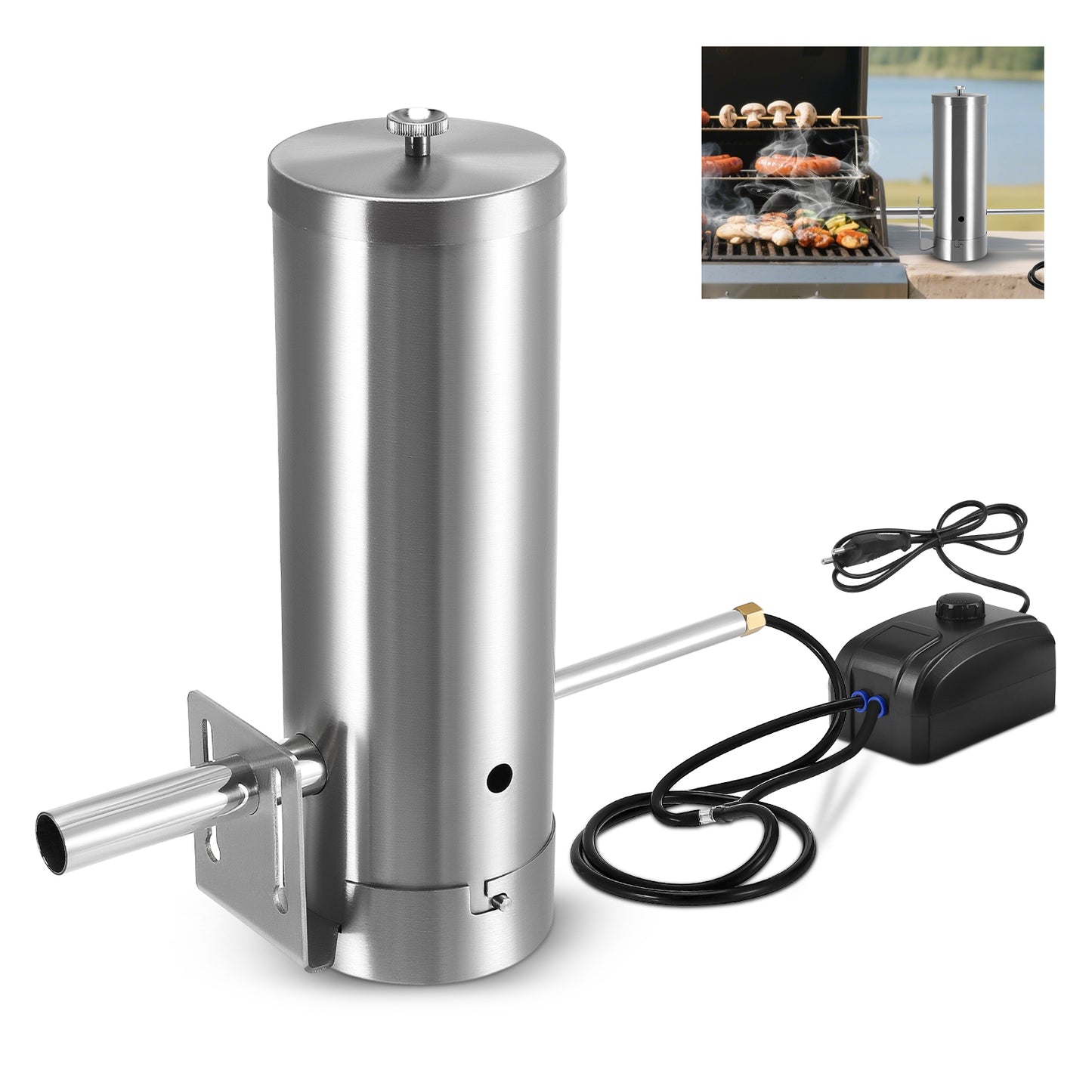 Générateur de Fumée Froide Inox – Accessoire Fumoir BBQ pour Viande et Aliments