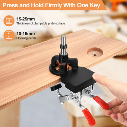 35 mm Hinge Drilling Template Kit – Cabinet Door Drill Guide – Concealed Hinge Hole Locator