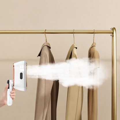 Défroisseur Vapeur Portable 1200W – Fer à Vapeur 4 en 1, Réservoir 180ml, 4 Vitesses, Écran Tactile – Prise EU