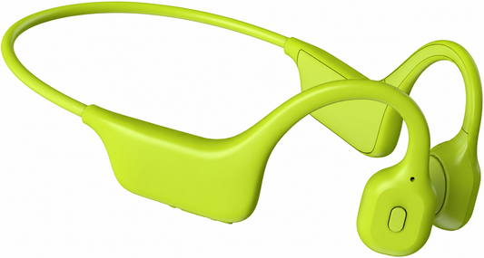 Casque Bluetooth Conduction Osseuse Open Ear – BT 5.3, IPX5, Micro HD, USB-C, Vert