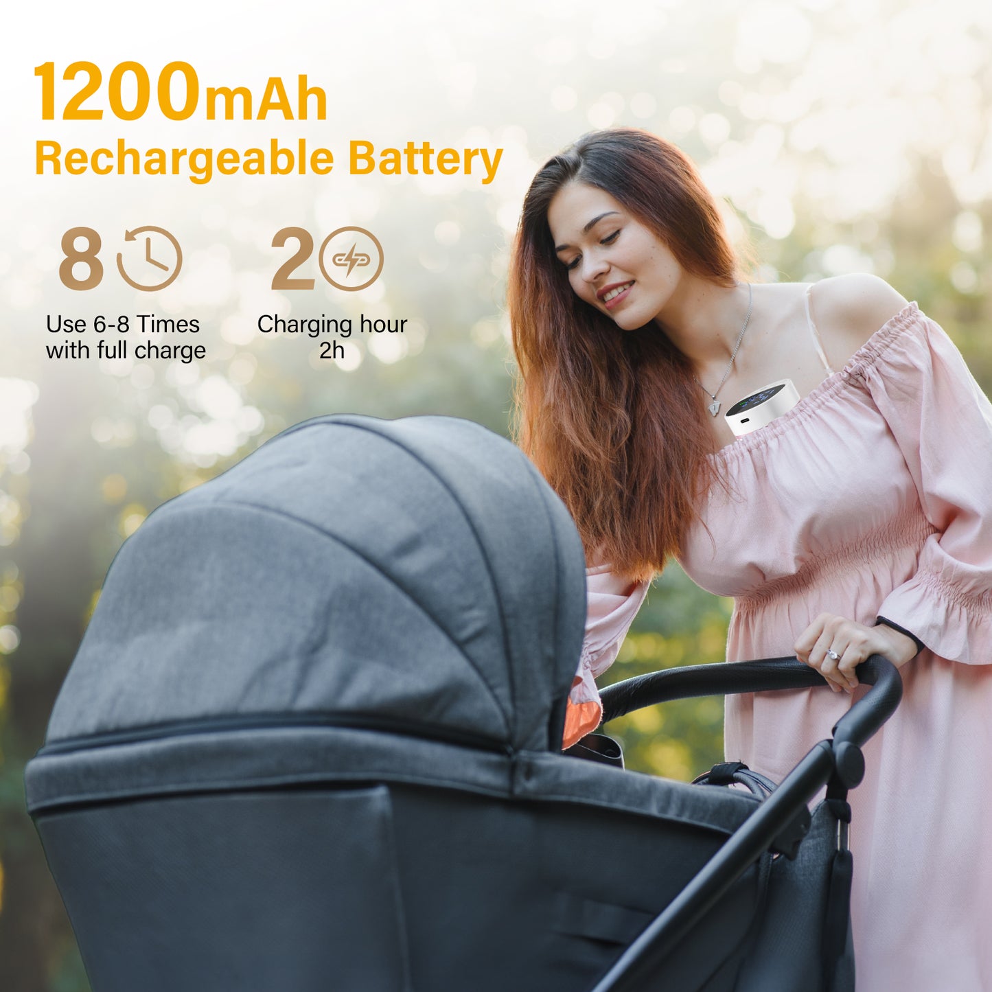 Tire-Lait Électrique Portable Mains Libres – 5 Modes Automatiques Indolore