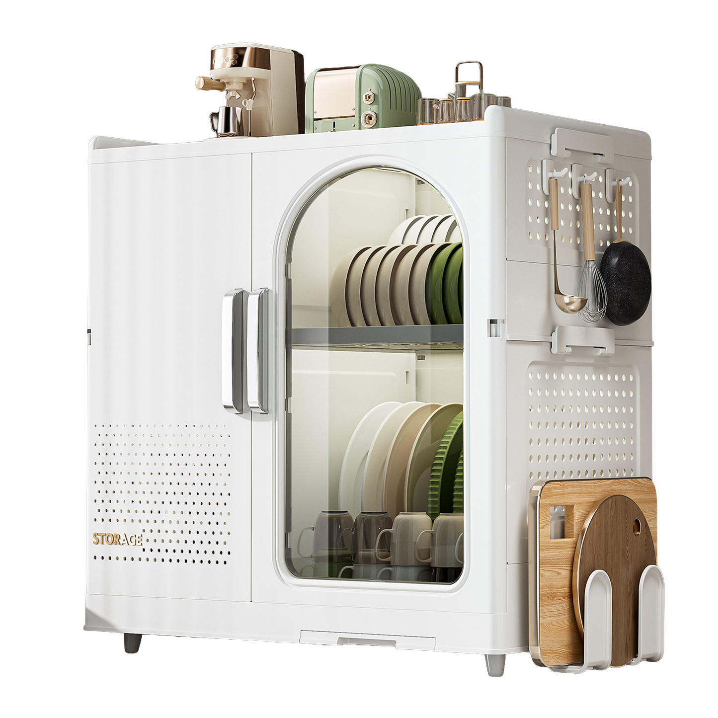 Armoire de Rangement Pliable Multifonction – Meuble Empilable Grande Capacité Cuisine Salon