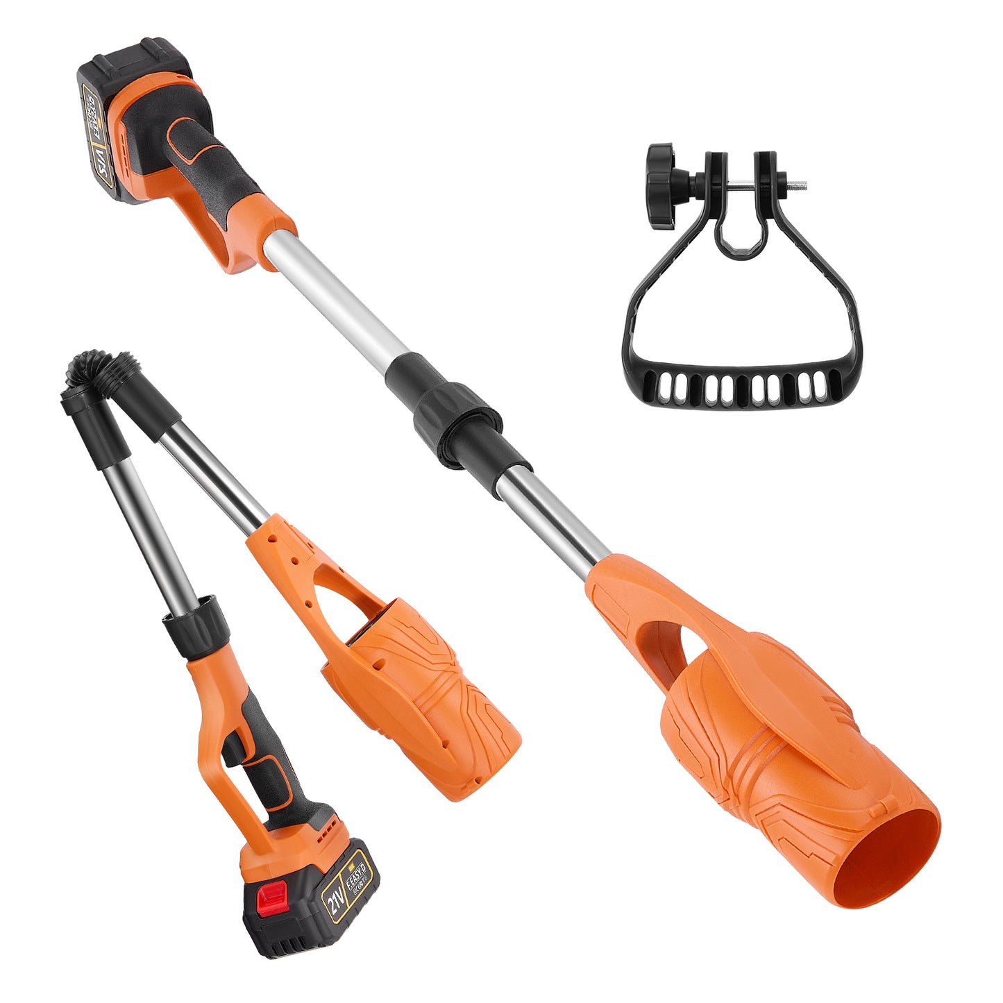 Souffleur Électrique Sans Fil 4-en-1 17000 tr/min – Aspirateur de Feuilles Portable Rechargeable 21V – Nettoyeur Poussière Jardin Atelier Voiture – Compatible Batterie 18V