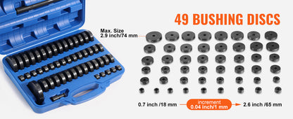 Kit Extracteur & Installateur de Roulements 52 Pièces – Outil Transmission & Essieu – Plage 18-65 mm