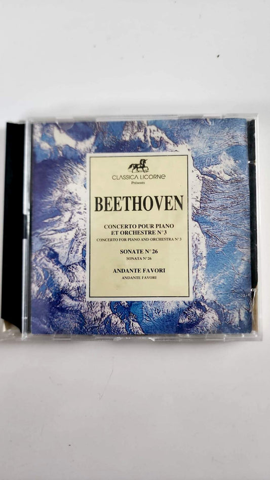 Beethoven – Concerto pour piano n° 3, Sonate n° 26 et Andante favori – CD Classica Licorne