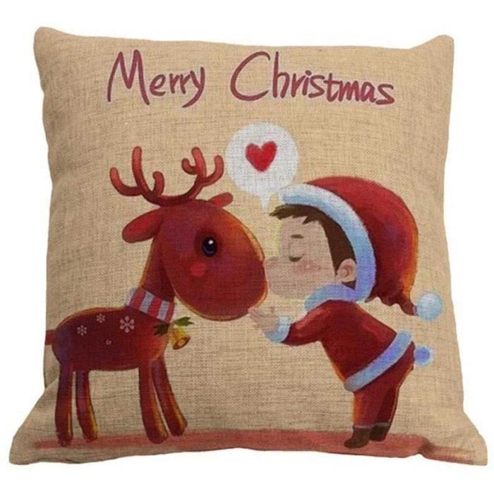 Housses de coussin de Noël NETBOAT – Lot de 4, 45 × 45 cm — vue complémentaire 1