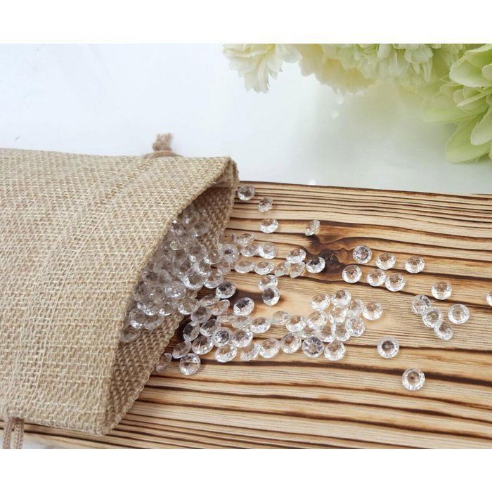 Sacs cadeaux en jute à cordon – Lot de 20 — vue complémentaire 1