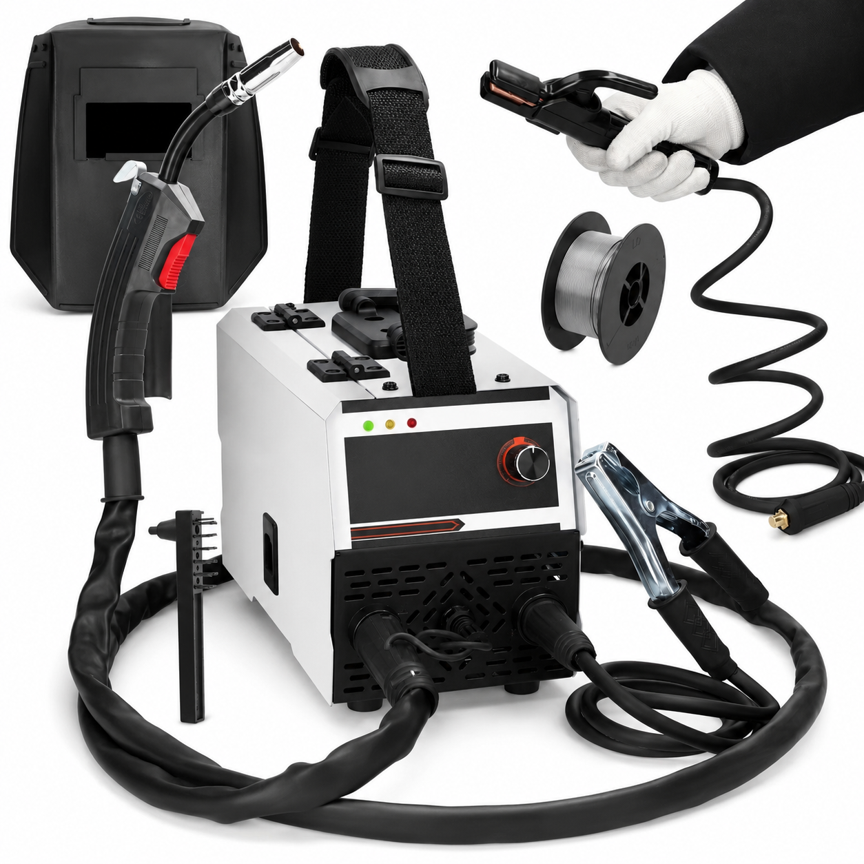 Poste à Souder MIG MMA 2-en-1 160A – Inverter IGBT, Alimentation Automatique du Fil, Portable