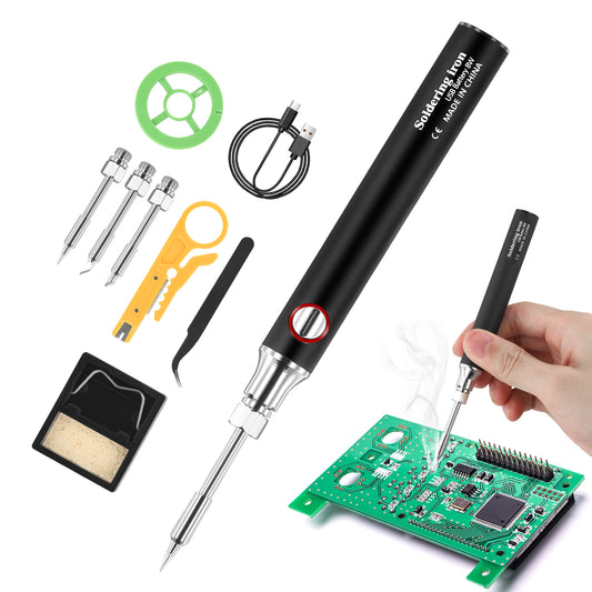 Fer à Souder Sans Fil Rechargeable – Kit Soudure Portable Température Réglable – Stylo Soudage
