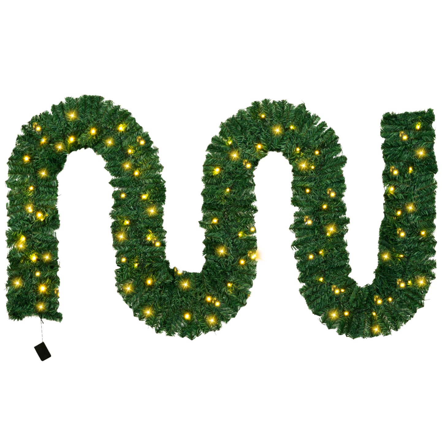 Guirlande de Noël Verte Artificielle – Décoration de Noël à Suspendre – Couronne et Décoration DIY