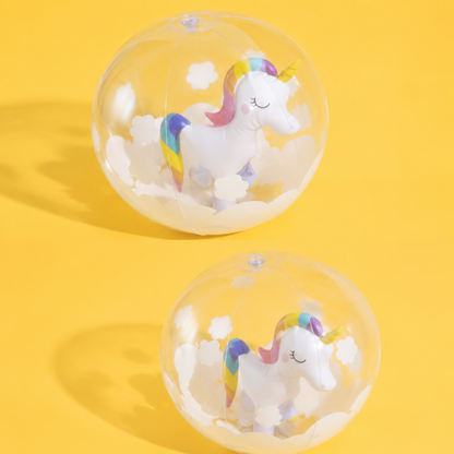 Bouée Gonflable Licorne 30 cm – Ballon de Plage Enfant – Jouet Aquatique Piscine & Été