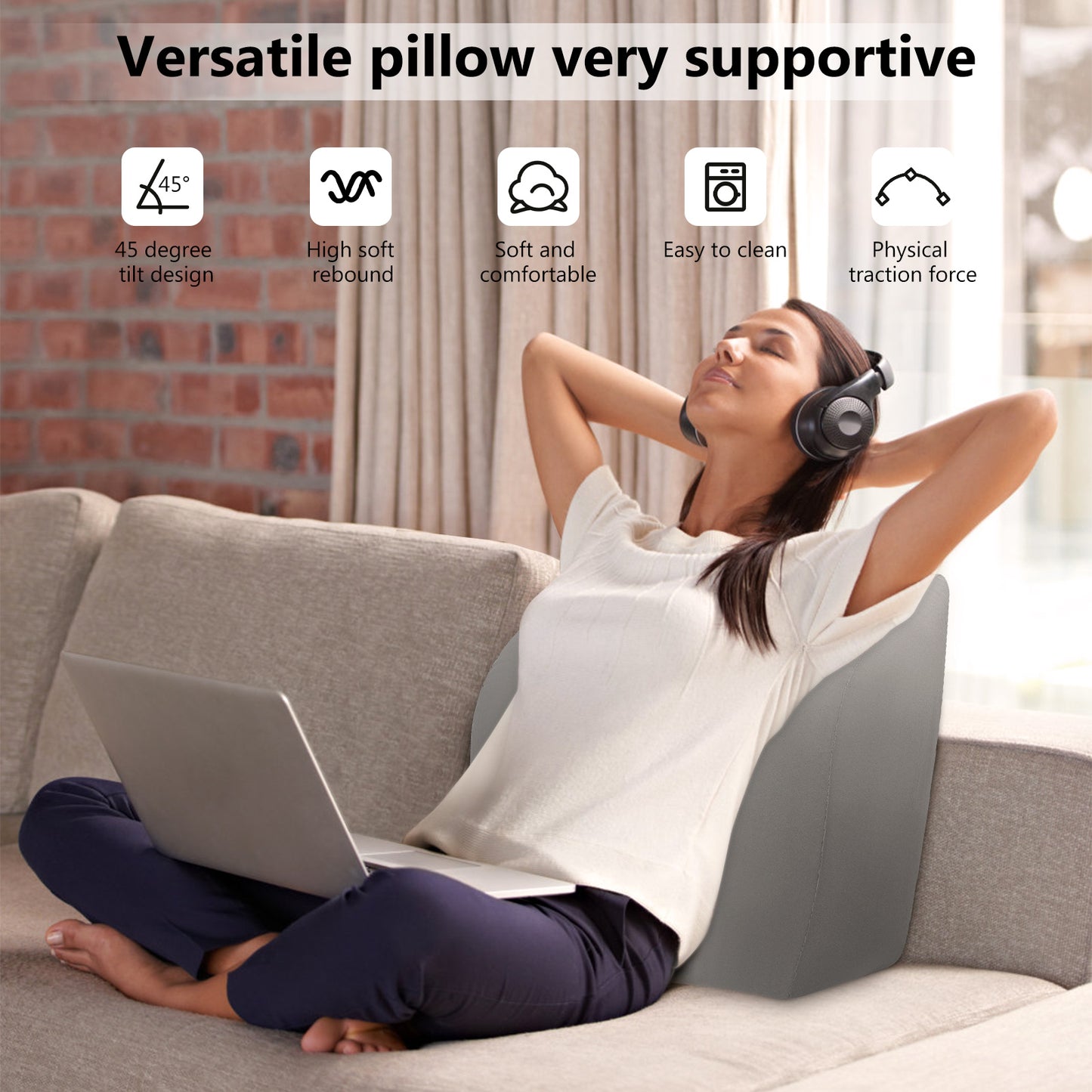 Coussin Surélévation Jambes Mémoire de Forme – Coussin Ergonomique Repose Jambes Gonflable