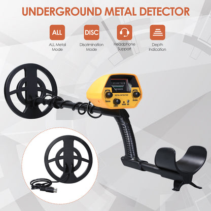 Detector de Metales Impermeable de Alta Precisión – Pantalla LCD – Bobina de 7,5 Pulgadas para Adultos y Niños