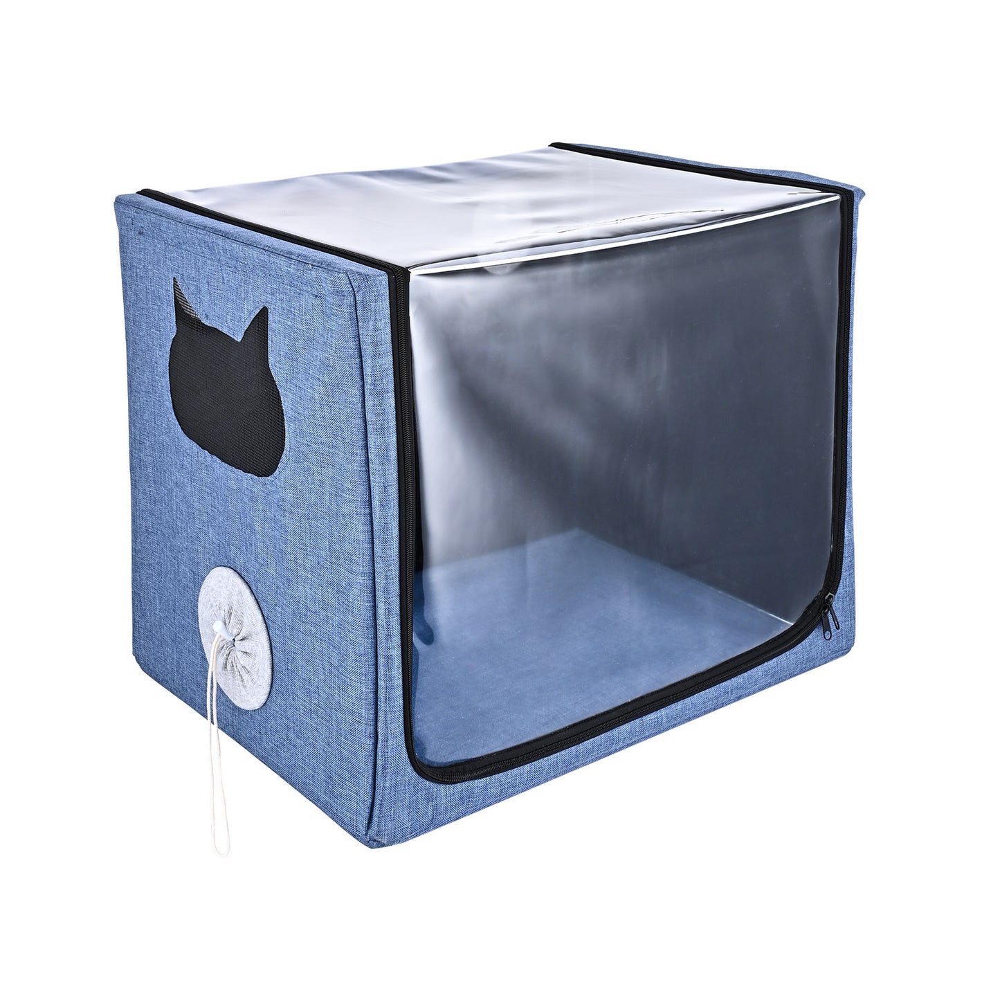 Cage Oxygène Animaux 100L – Tente Atomisation Vétérinaire Pliable – Soins Respiratoires Chien Chat