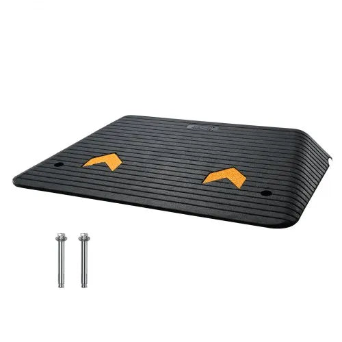 Rampe de Bordure en Caoutchouc Antidérapante – Multi-Tailles – Rampe Portable pour Voiture, Fauteuil Roulant & Scooter