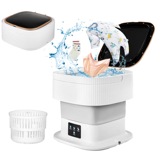 Mini Lave-Linge Portable Pliable 10 L – Machine à Laver avec Panier d’Essorage pour Sous-Vêtements